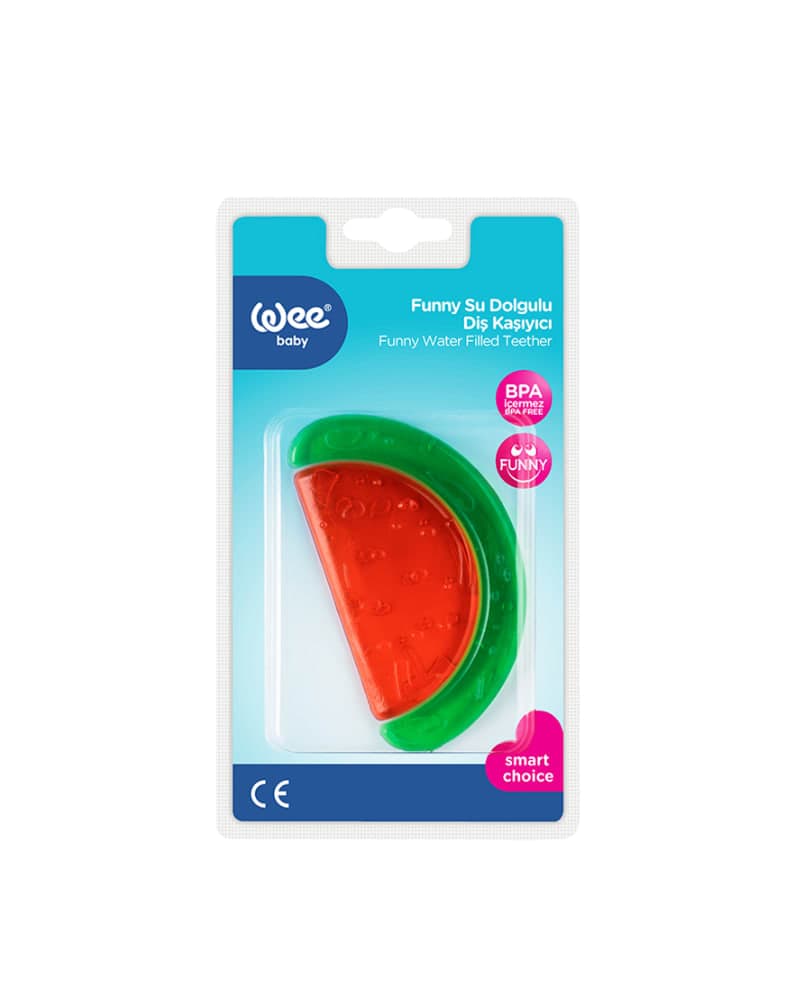 WEE BABY FUNNY COLORED WATER-FILLED TEETHER