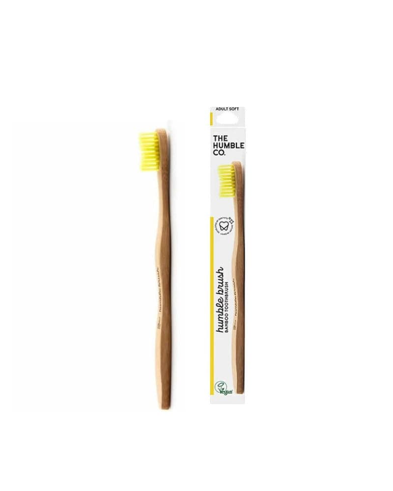 HUMBLE BRUSH-ADULT YELLOW-SOFT