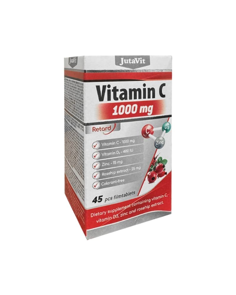 JUTAVIT VITAMIN C 1000MG + D3 +ZINC A45 TBL