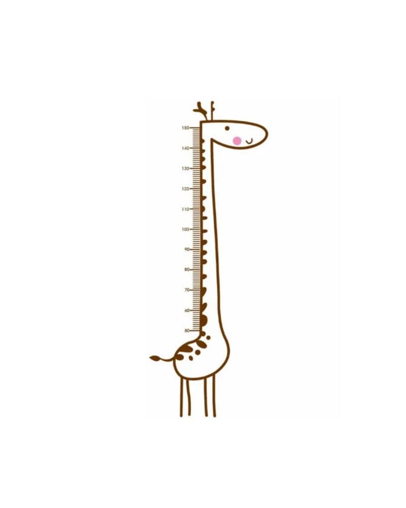 HEIGHT MEASUREMENT STICKERS - GIRAFFE