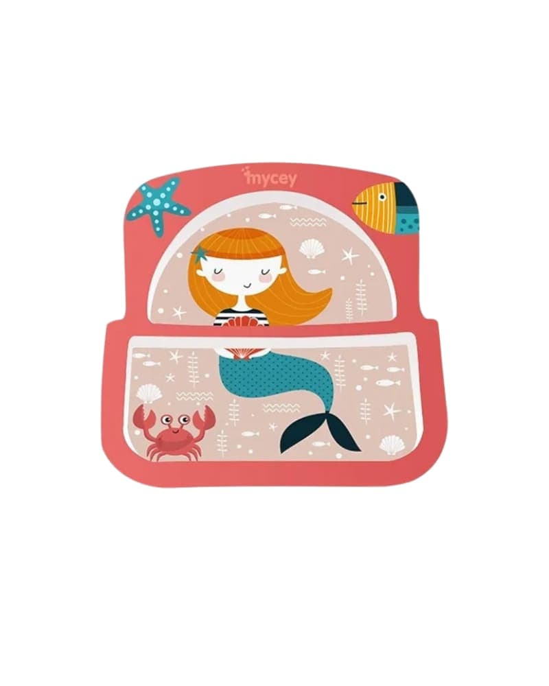 MYCEY TWO SECTION PLATE - MERMAID