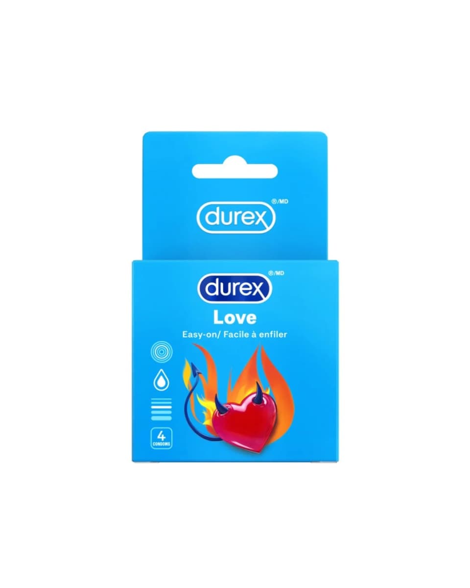 DUR CONDOM 4PC LOVE