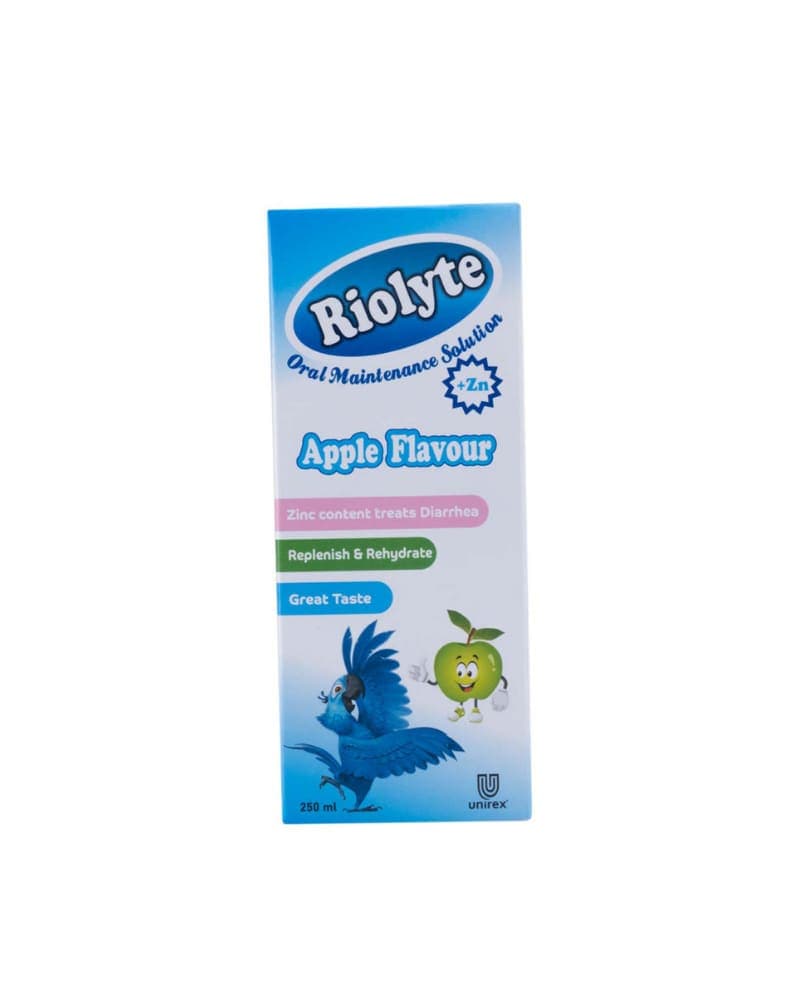 RIOLYTE ORS LIQUID APPLE FLAVOUR 250ML