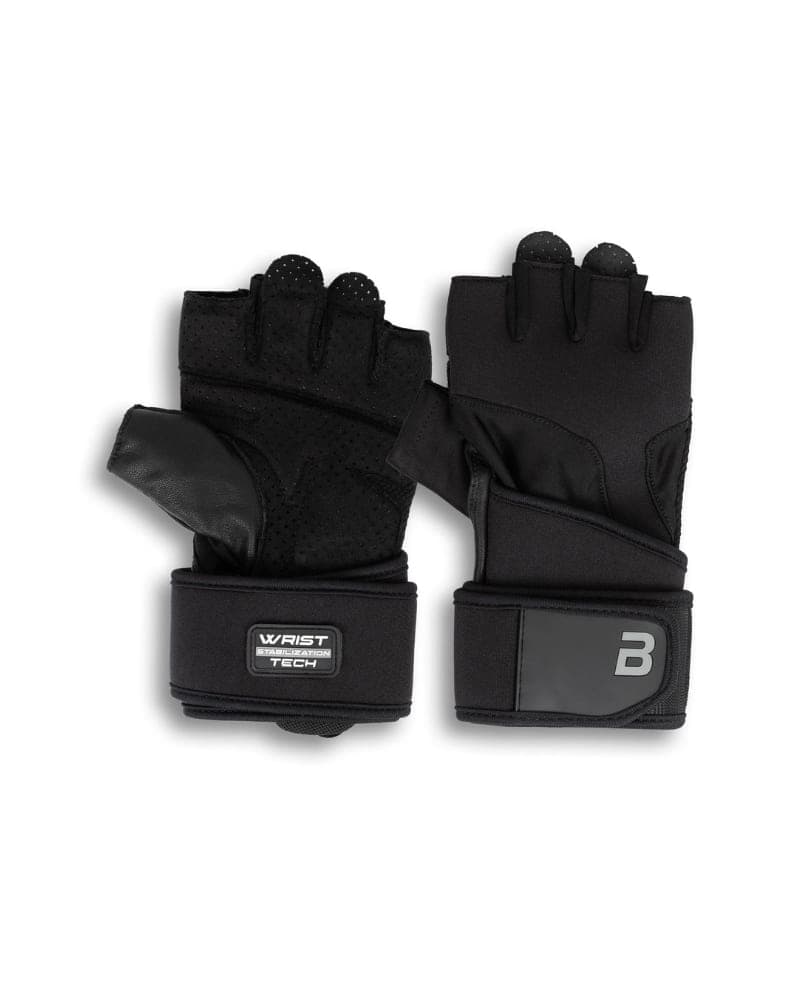 KYLE LEATHER GLOVES WITH FIRST GRIP BLACK L
