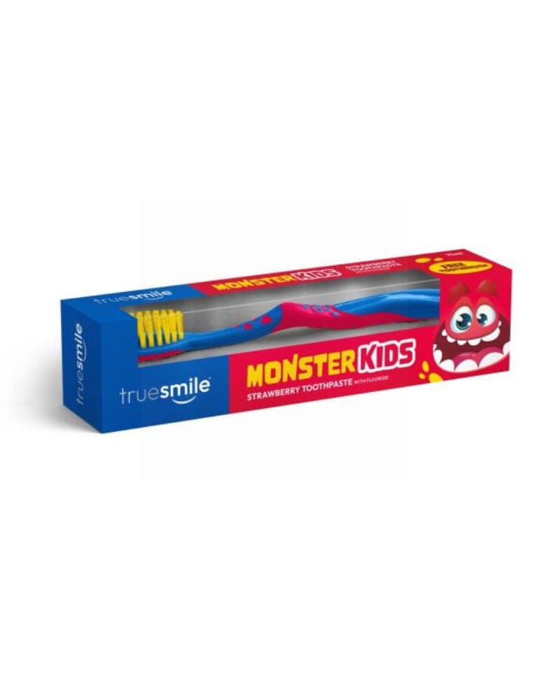 TRUESMILE KIDS 75ML STRAWBERRY TOOTHPASTE + BRUSH 75ML