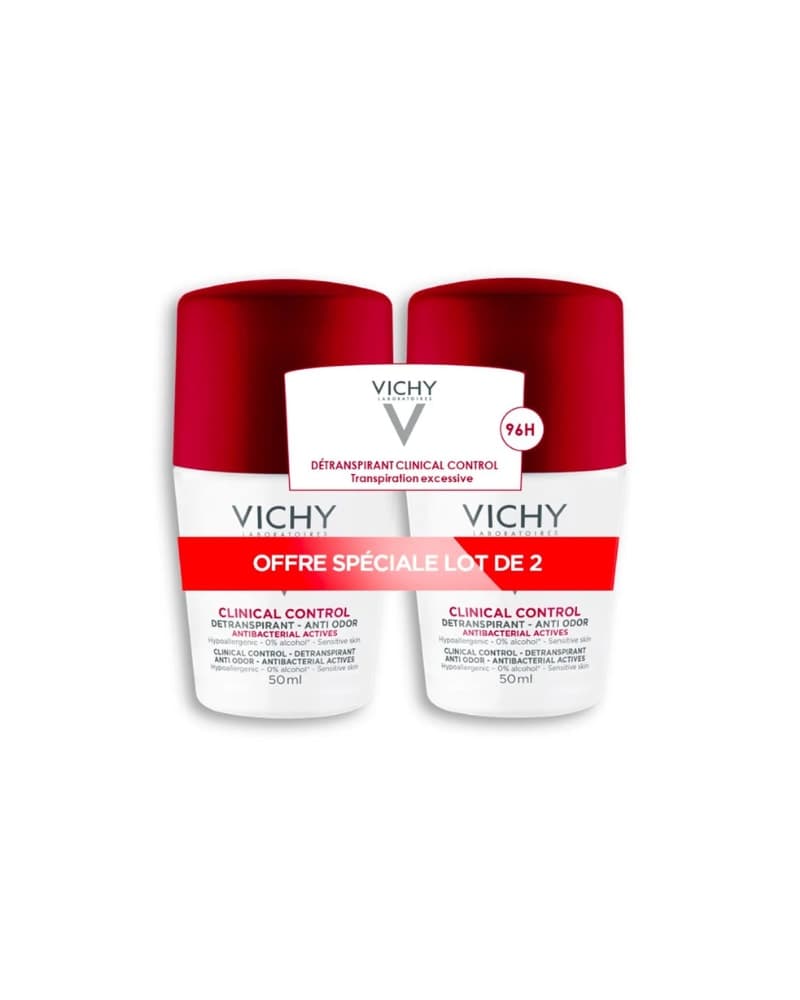 DEODORANT CLINICAL CONTROL 96H 1+1 V.9811