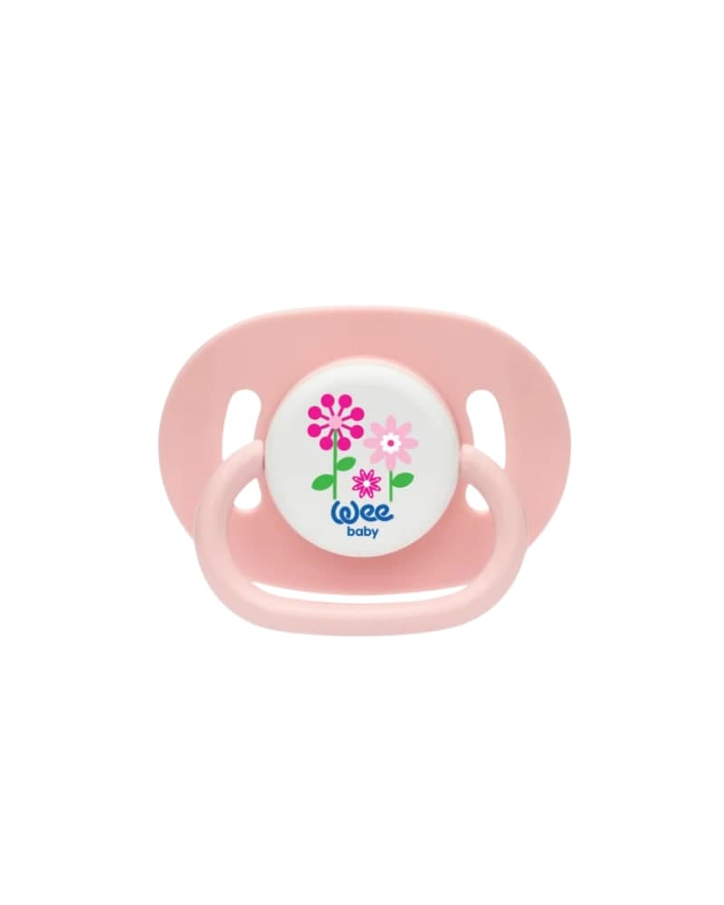 WEE BABY OPAQUE OVAL BODY ROUND TEAT SOOTHER NO 3 (BLISTER) 24X24