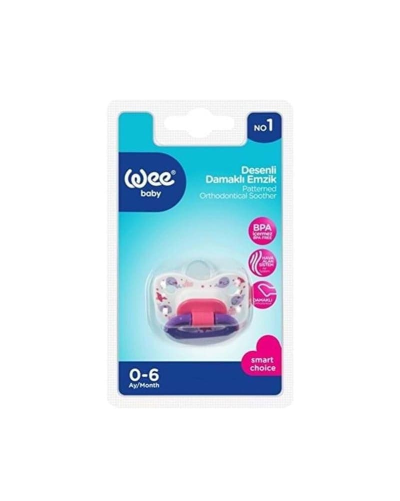 WEE BABY PATTERNED BODY ORTHODONTIC SOOTHER NO: 1 24X24