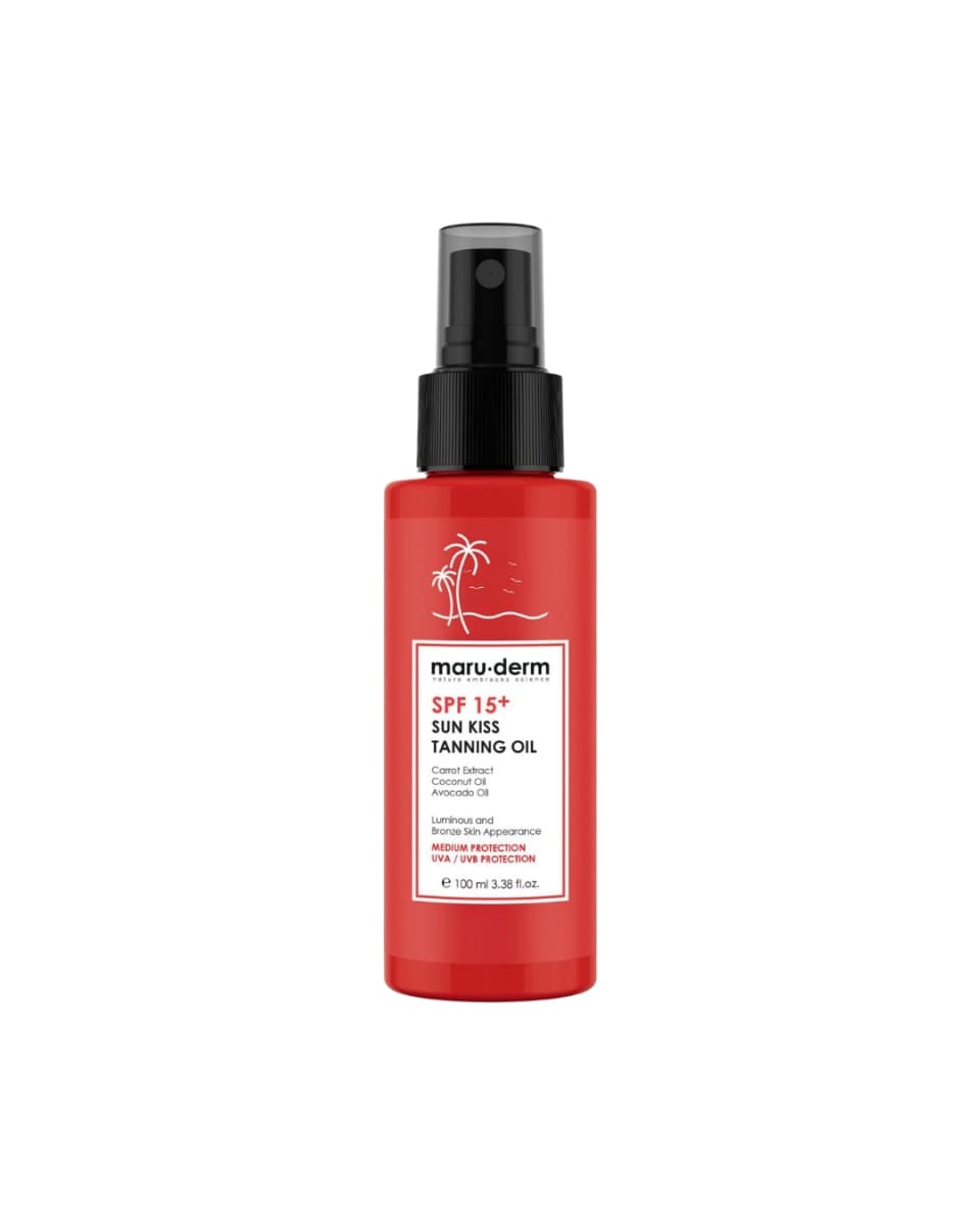 MARUDERM SPF15+ SUN KISS TANNING OIL 100ML