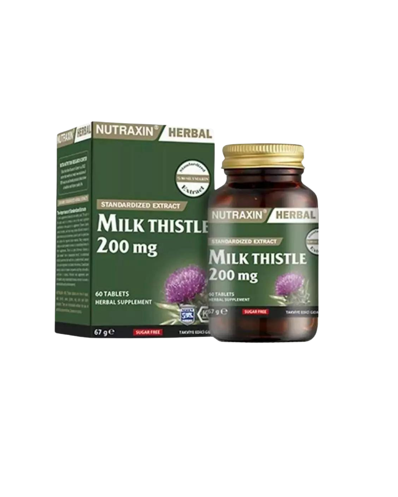 NUTRAXIN MILK THISTLE 200MG A60 TBL