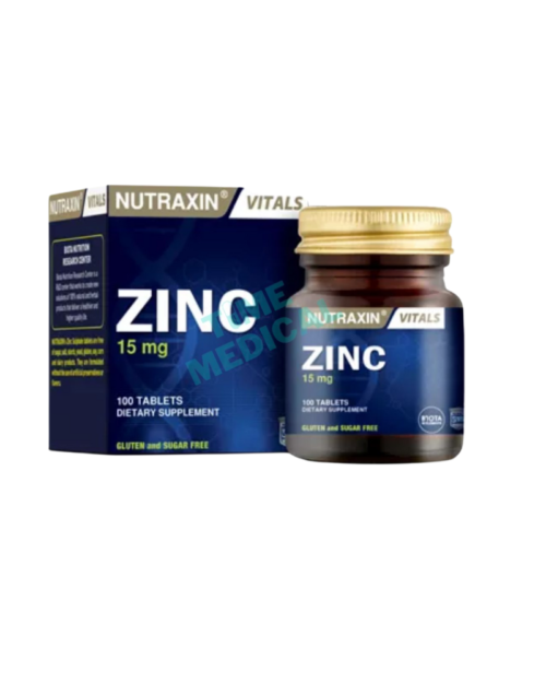 NUTRAXIN ZINC 15MG A100 TAB