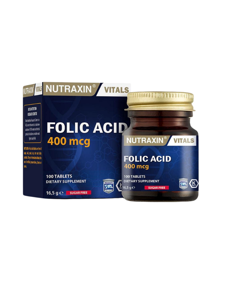 NUTRAXIN FOLIC ACID 400MCG A100 TAB