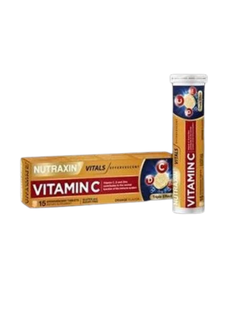 NUTRAXIN VITAMIN C 1000MG +C+D3+ZN EFFERVSCENT A15