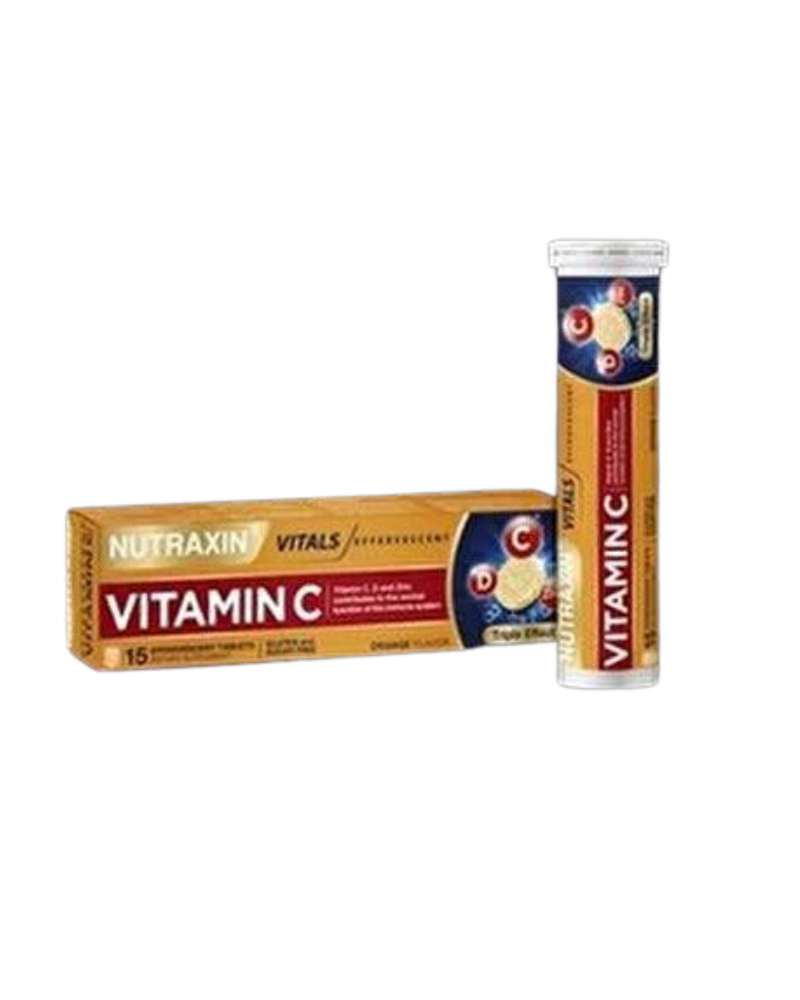 NUTRAXIN VITAMIN C 1000MG +C+D3+ZN  EFFERVSCENT A15