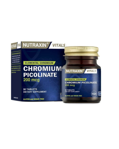 NUTRAXIN CHROMIUM PICOLINATE 200MCG A90 TAB