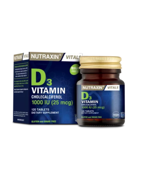 NUTRAXIN VITAMIN D3 1000IU A120 TAB