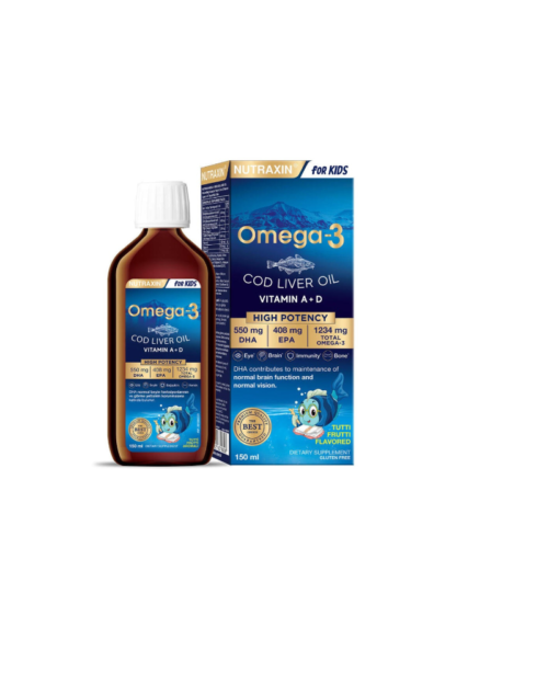 NUTRAXIN KIDS OMEGA-3 COD LIVER OIL 150ML