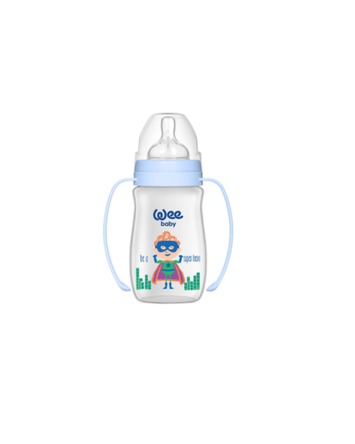 Wee Baby PP Classic+ Wide Neck Feeding Bottle with Grip 150ml 12×12