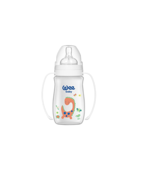 Wee Baby PP Classic+ Wide Neck Feeding Bottle with Grip 250ml 12×12