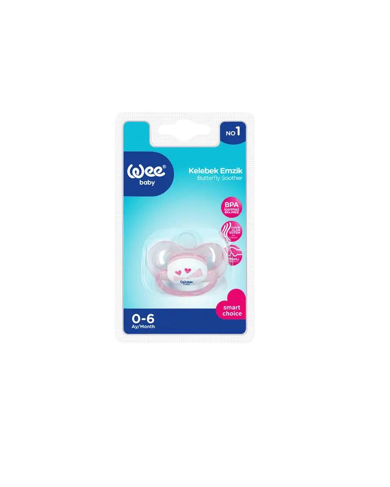 Wee Baby Butterfly Orthdontic Teat Soother No:1  24×24 (0-6 Month)