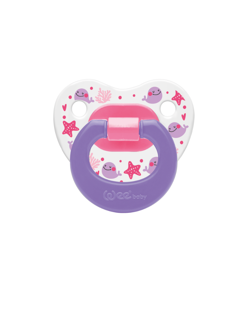 Wee Baby Patterned Body Orthodontic Soother No: 2 24×24 (6-18 Month)