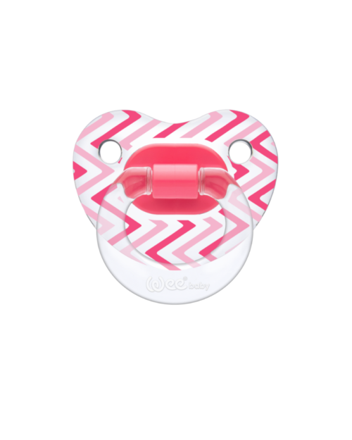 Wee Baby Transparent Patterned Orthodontic Soother No.1 24×24 (0-6 Month)