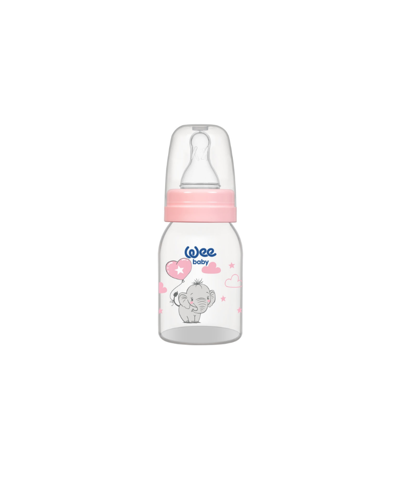 Wee Baby Classic PP Feeding Bottle 125 ml (silicone nipple No:1) 12×16