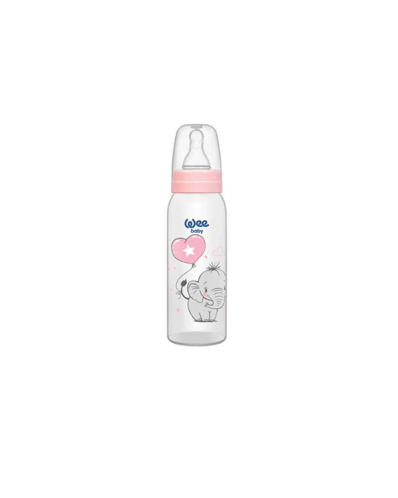 Wee Baby Classic PP Feeding Bottle 250 ml (silicone nipple No:1) 12×16