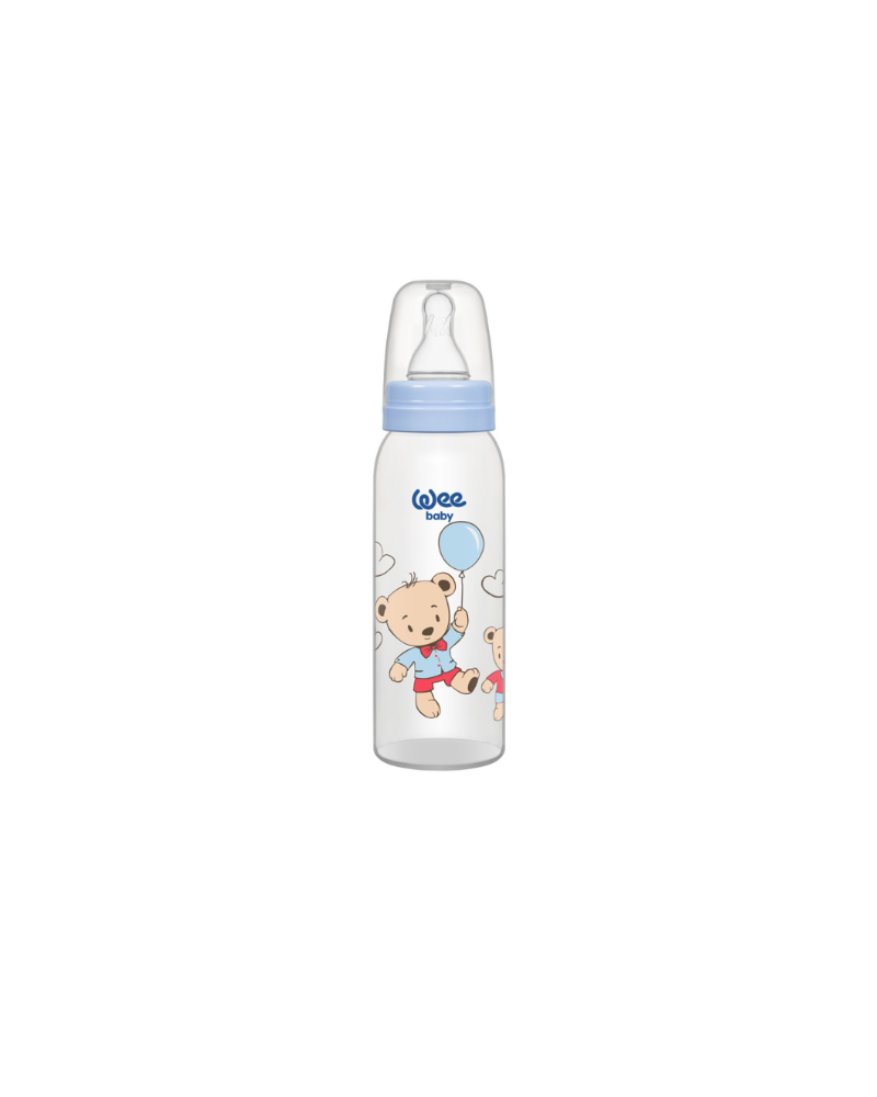 Wee Baby Classic PP Feeding Bottle 250 ml (silicone nipple No:1) 12×16