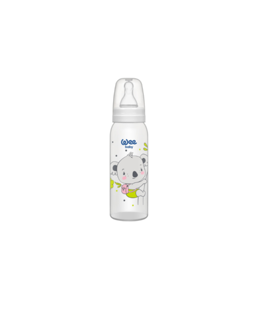Wee Baby Classic PP Feeding Bottle 250 ml (silicone nipple No:1) 12×16