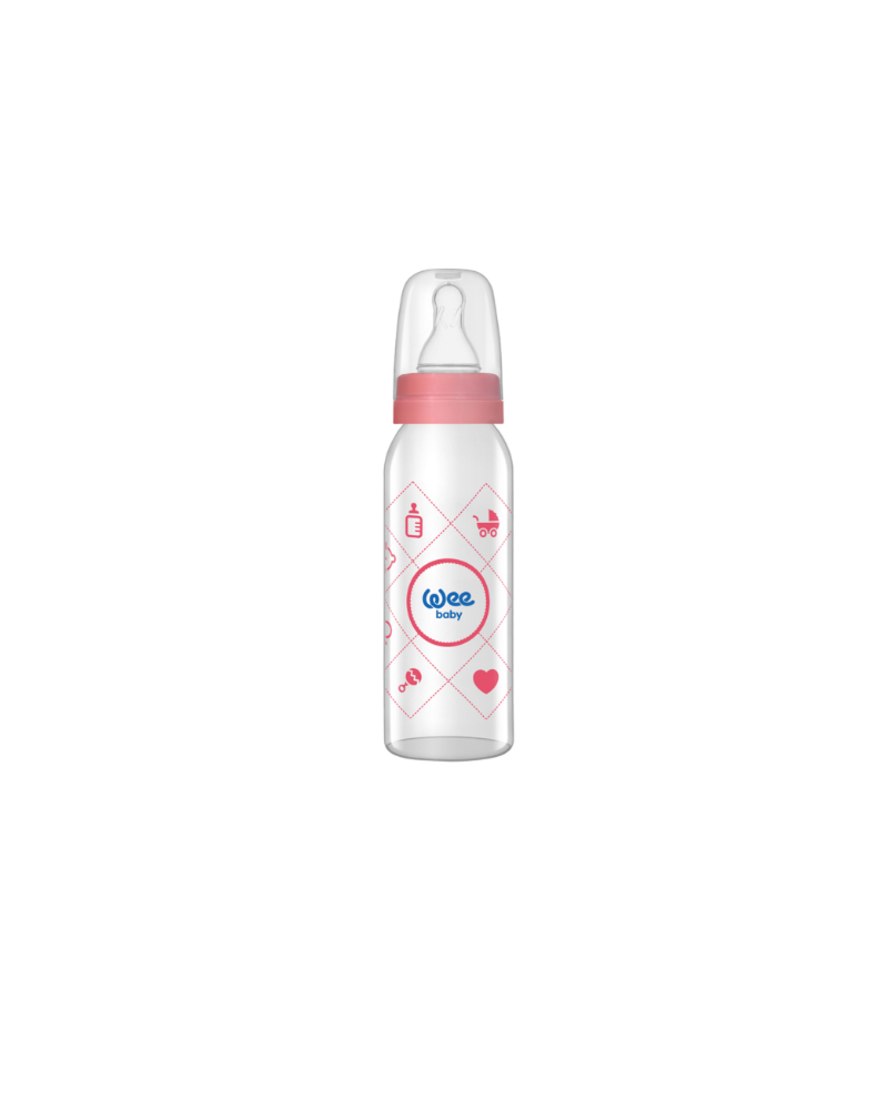 Wee Baby Glass Feeding Bottle 250 ml No:1 12×6