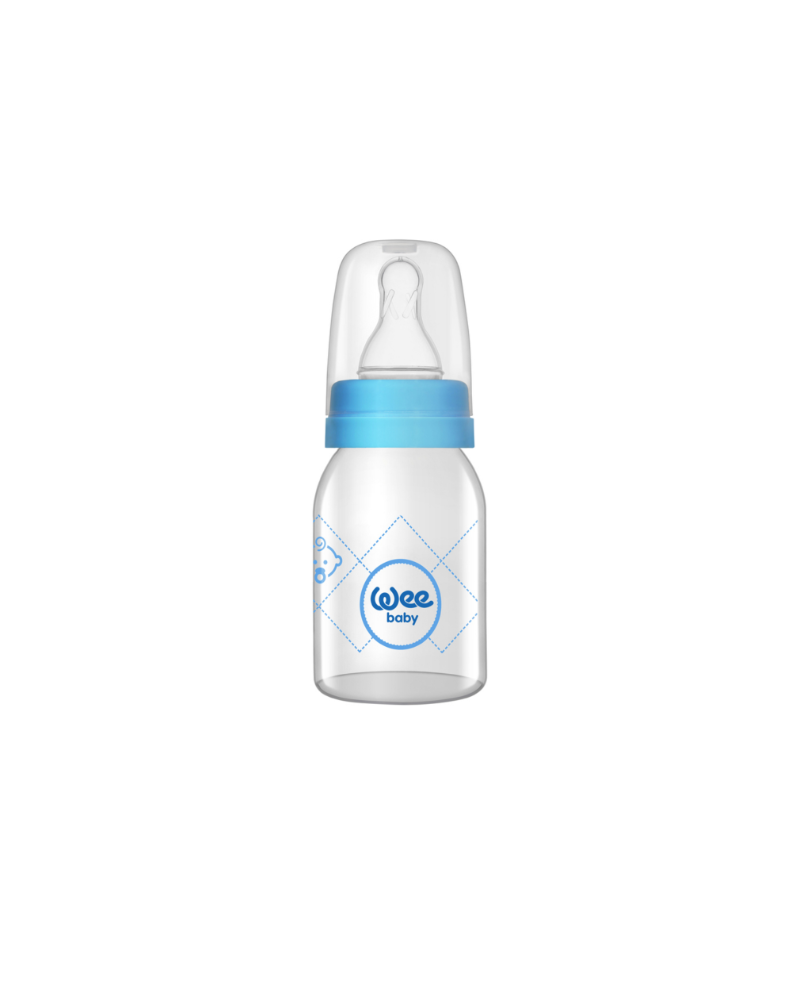 Wee Baby Glass Feeding Bottle 125 ml No:1 12×6