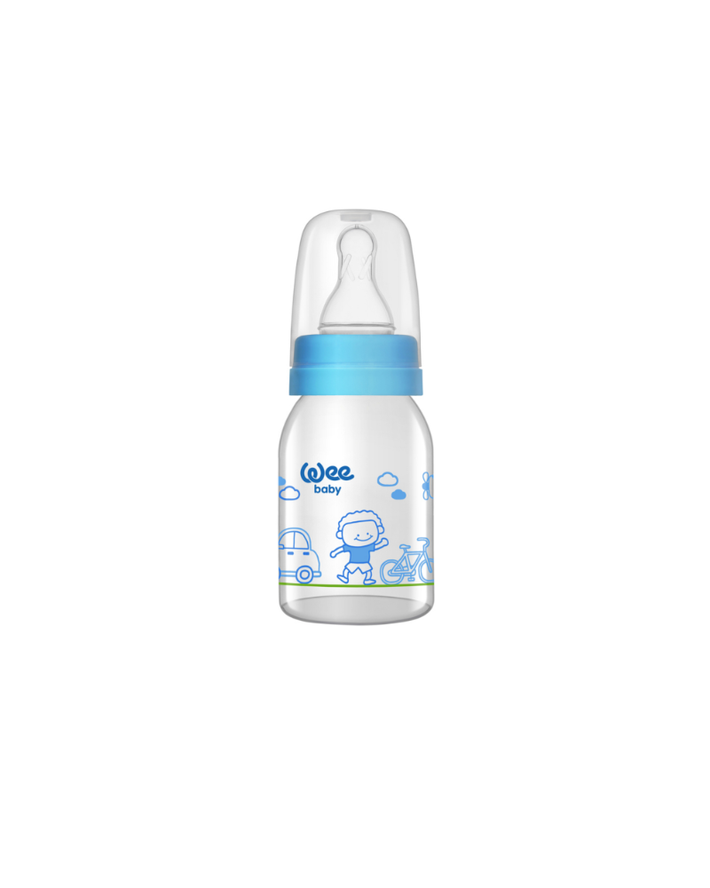 Wee Baby Glass Feeding Bottle 125 ml No:1 12×6