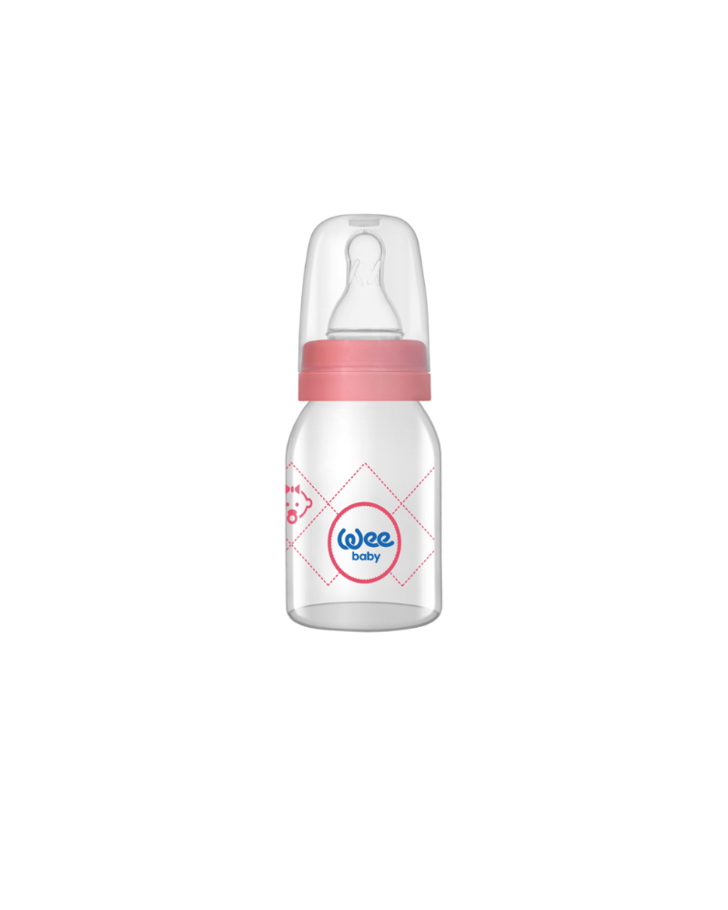 Wee Baby Glass Feeding Bottle 125 ml No:1 12×6