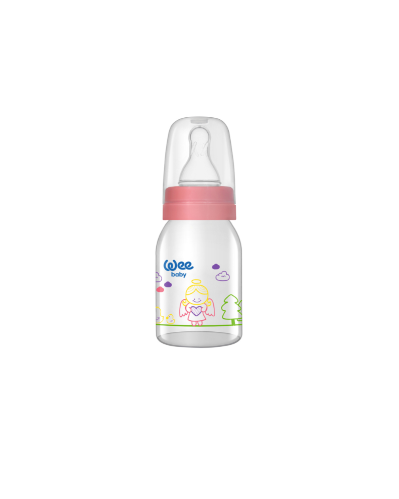 Wee Baby Glass Feeding Bottle 125 ml No:1 12×6