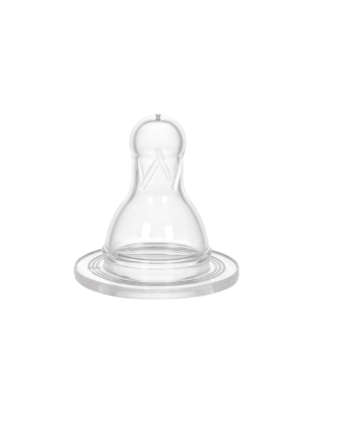 Wee Baby Silicone Spare Round Teat for Bottle No:1 24×24 (0-6 Month)