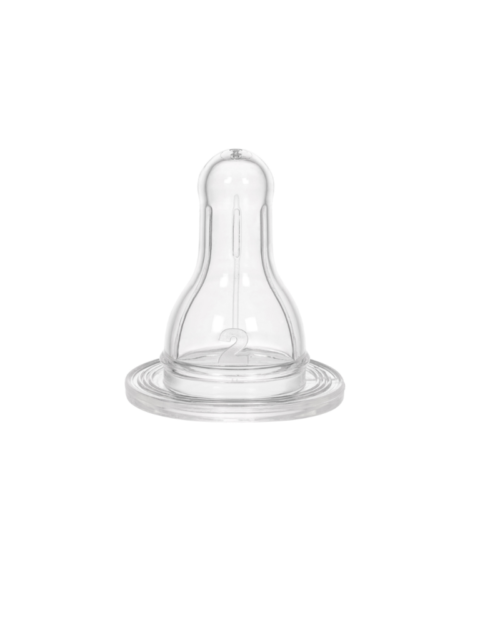 Wee Baby Silicone Spare Round Teat for Bottle No:2 24×24 (6-18 Month)