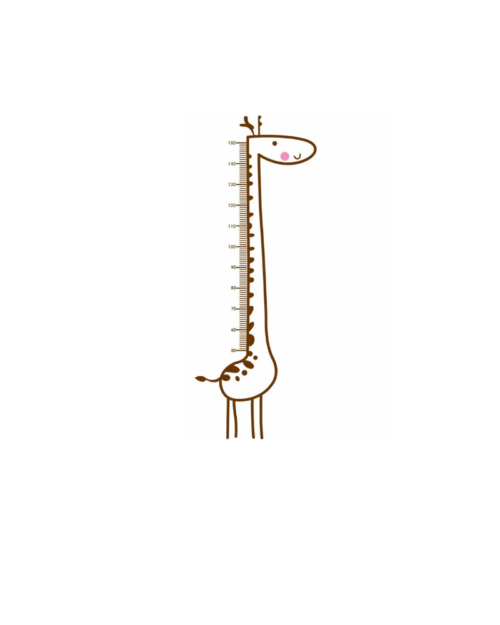 MyCey Height measurement stickers – Giraffe