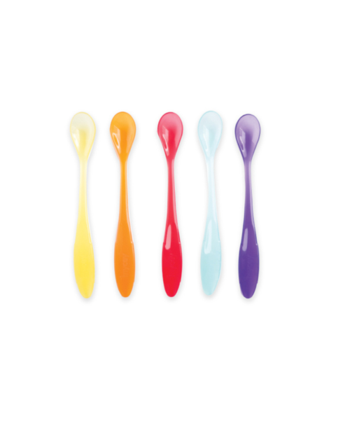 MyCey Long handle feeding spoons – 5 piece