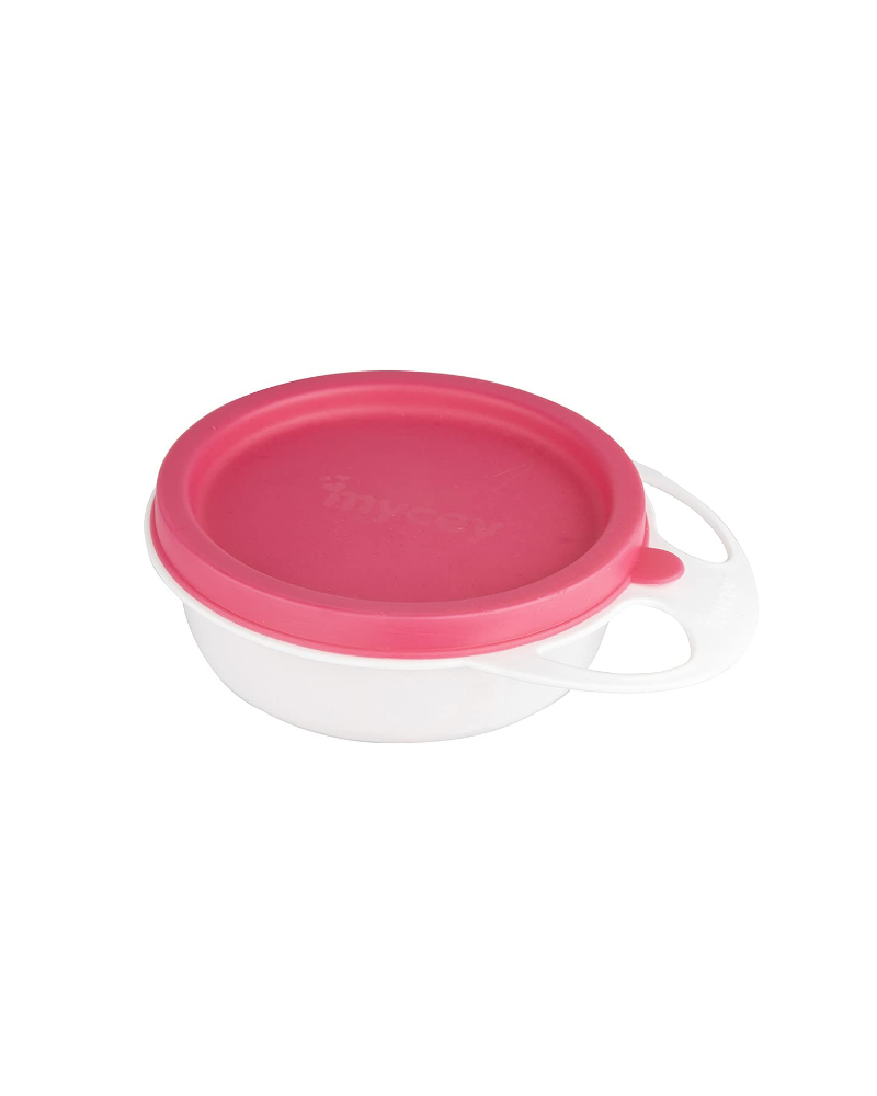 MyCey Plate – with lid  – pink