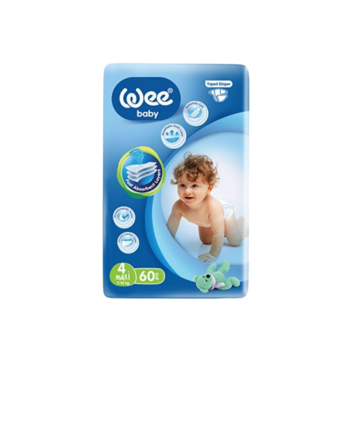 Pelena për bebe Wee Baby Size No:4 (Maxi 7-14 Kg) (60 Copa)