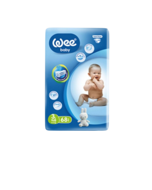 Pelena për bebe Wee Baby No:3 (Midi 4-9kg) (68 Copa)