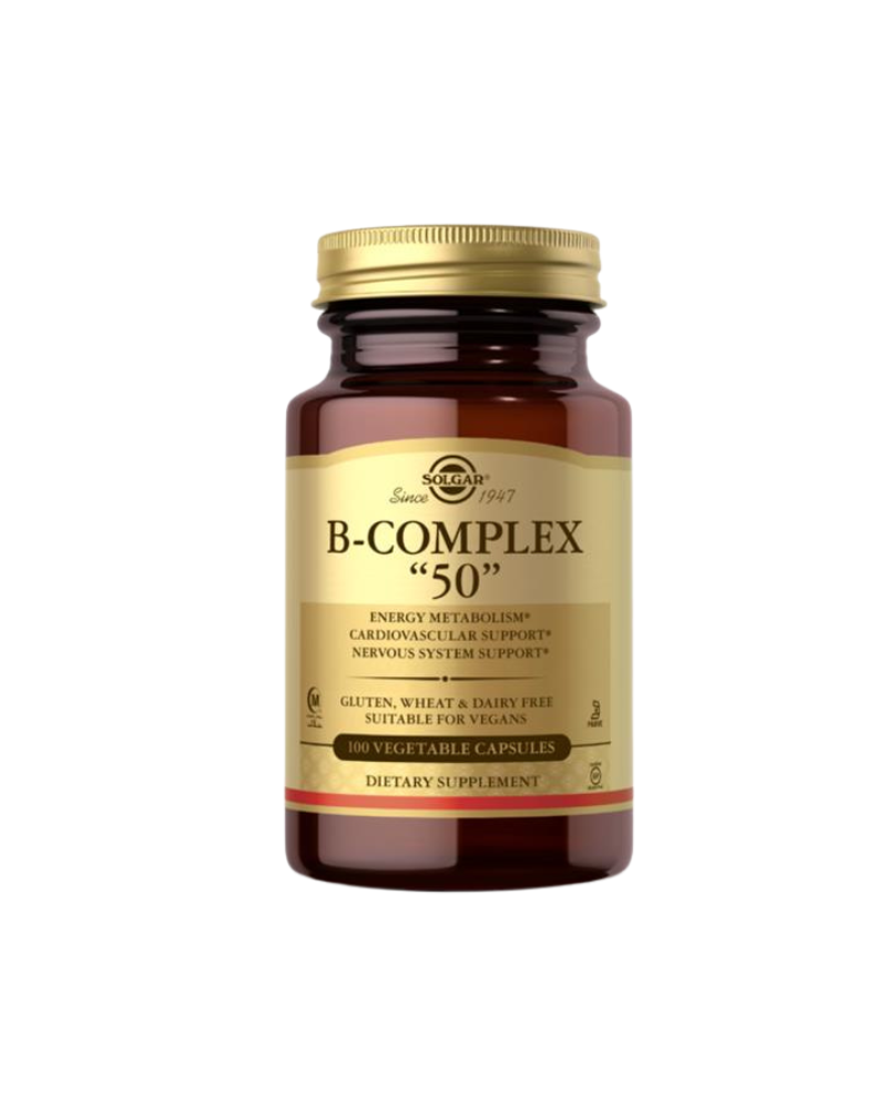 SOLGAR VITAMIN B-COMPLEX SOLGAR `50` A100 CPS