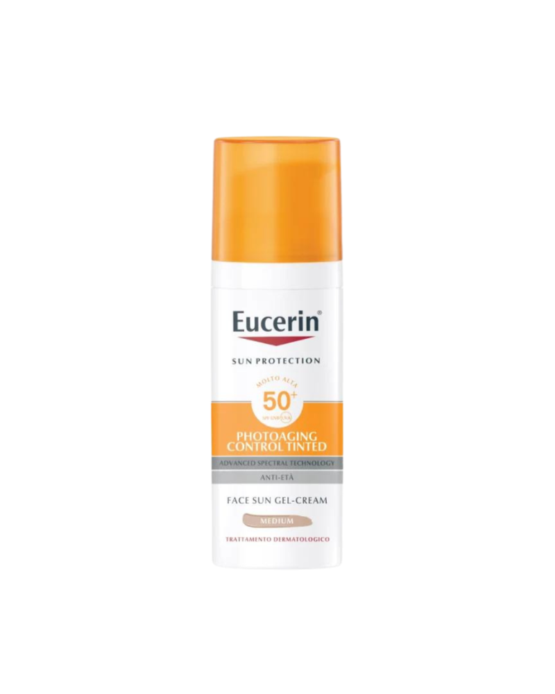 69775 EUCERIN SUN KREM PER FYTYRE SPF 50+ E TONIZUAR MEDIUM 50ML