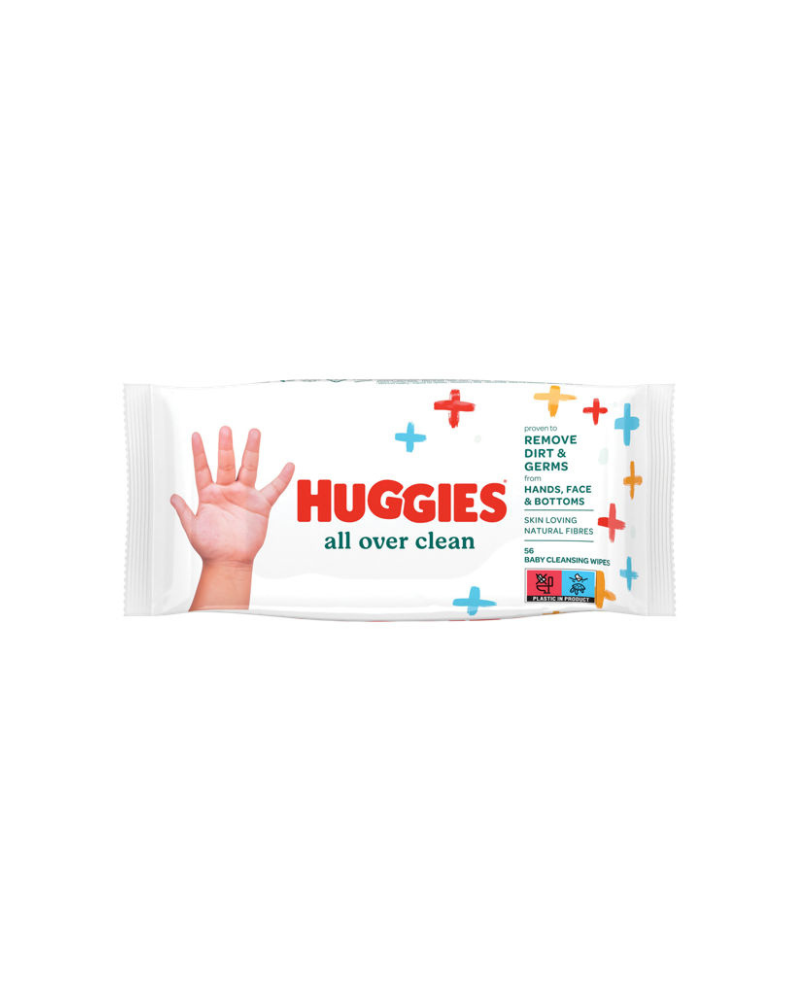 HUGGIES WET WIPES ALL OVER CLEAN 56 PCS
