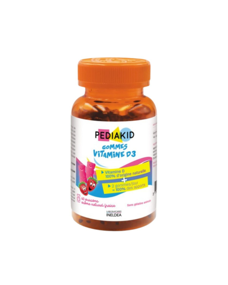 PEDIAKID GOMMES VITAMINE D3 A60 OURSONS