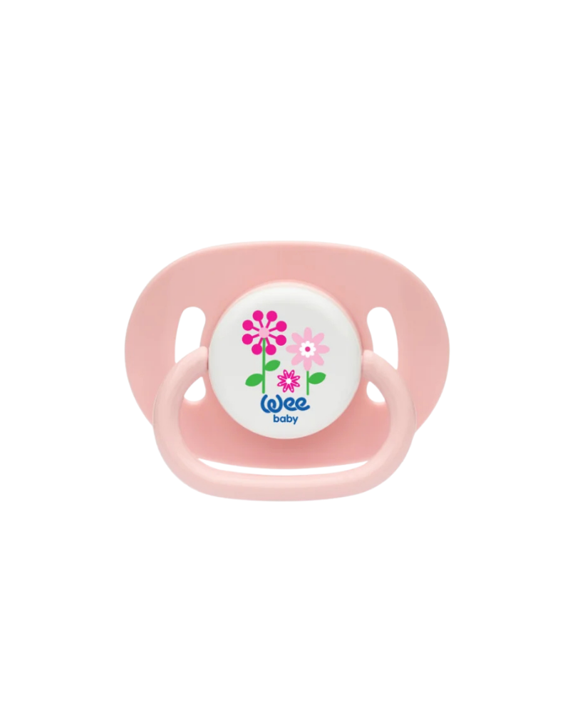 WEE BABY OPAQUE OVAL BODY ROUND TEAT SOOTHER NO 3 (BLISTER) 24X24