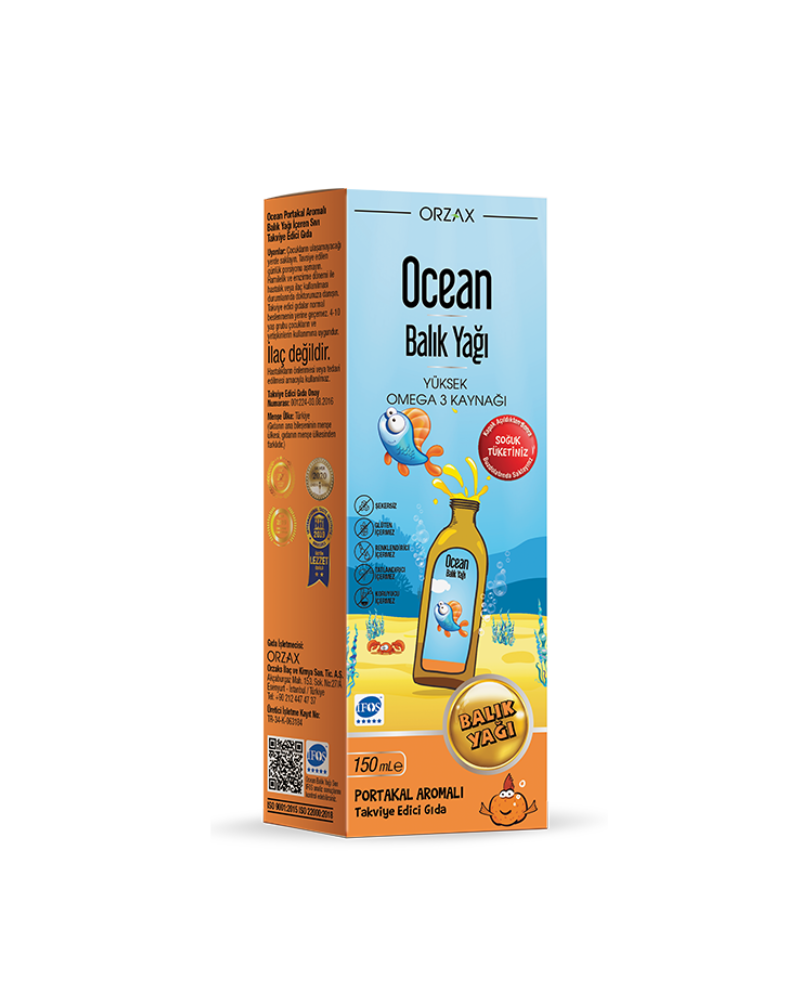 OCEAN FISH OIL SHURUP (ORANGE) 150ML
