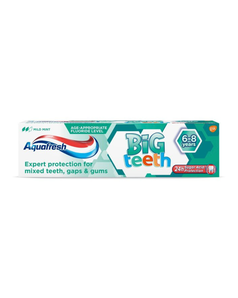 70773 AQUAFRESH 50ML BIG TEETH JUNIOR TOOTHPAST