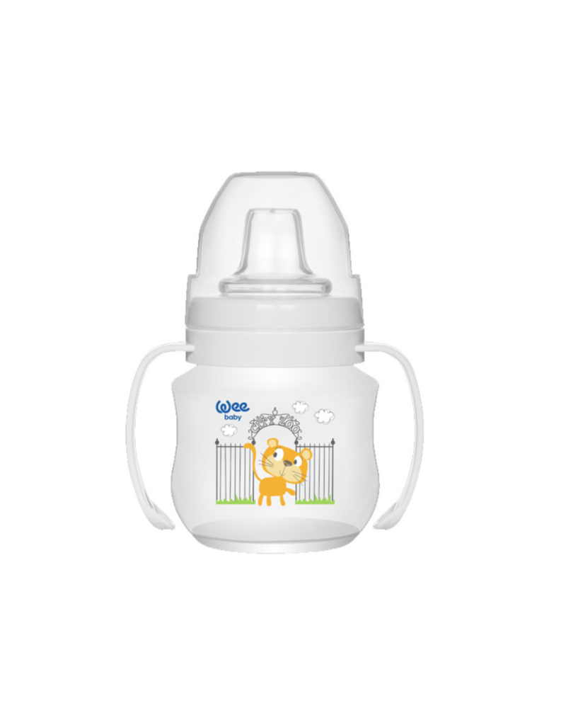 WEE BABY NON SPILL CUP WITH GRIP 125 ML